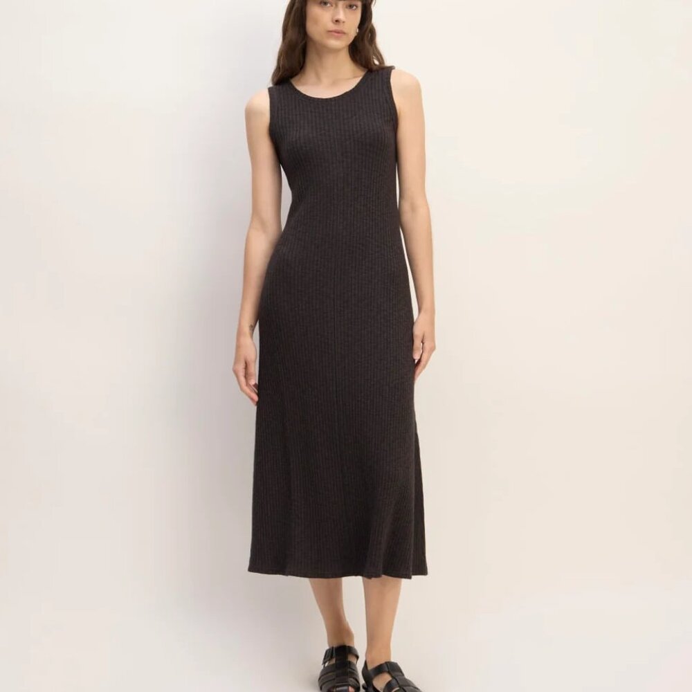 Everlane Rib-Knit A-Line Tank Dress